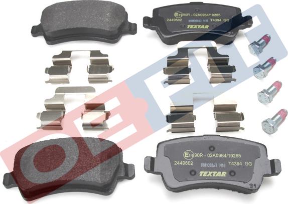 Schaeferbarthold 315 06 158 03 22 - Brake Pad Set, disc brake autospares.lv