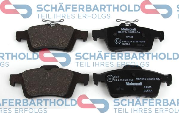 Schferbarthold 941 06 503 01 11 - Brake Pad Set, disc brake autospares.lv