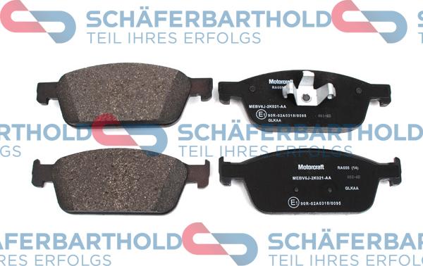 Schferbarthold 941 06 502 01 11 - Brake Pad Set, disc brake autospares.lv