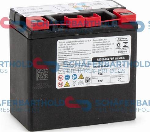Schferbarthold 415 02 656 01 11 - Starter Battery autospares.lv