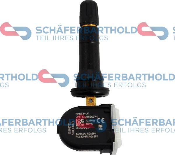 Schferbarthold 412 16 416 01 22 - Wheel Sensor, tyre pressure control system autospares.lv