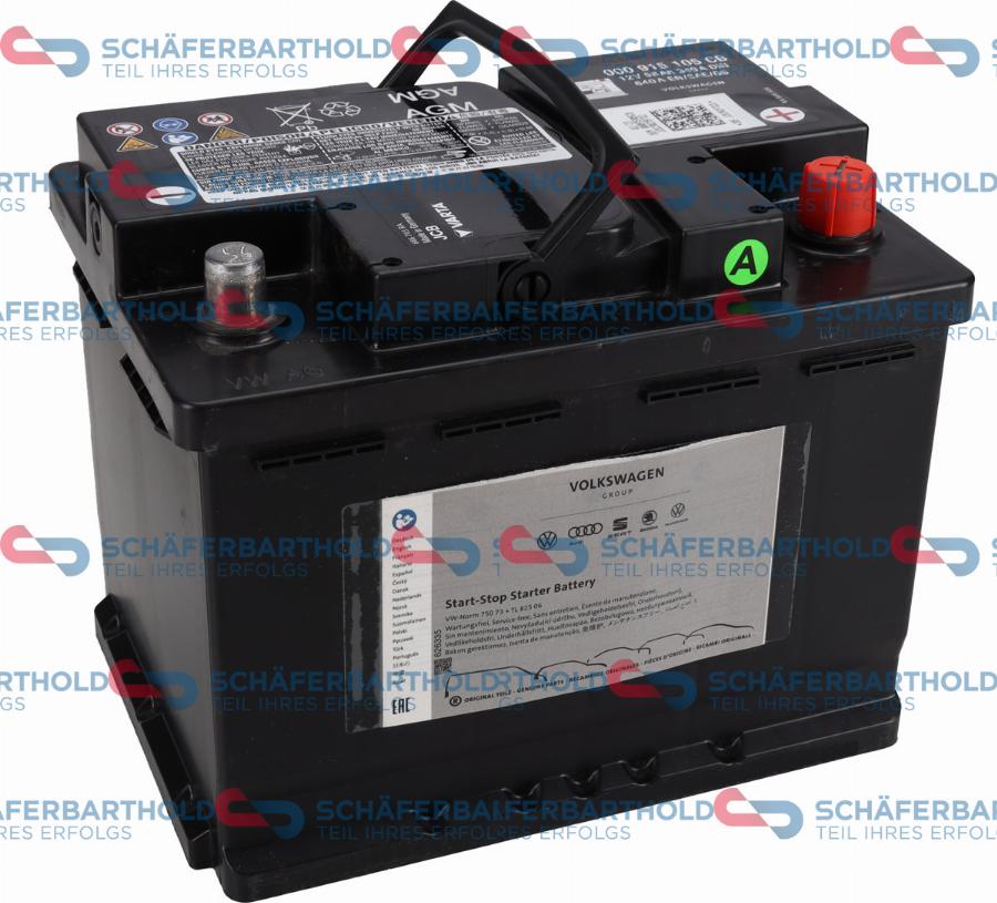 Schferbarthold 319 18 386 01 11 - Starter Battery autospares.lv