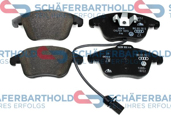 Schferbarthold 315 04 109 01 11 - Brake Pad Set, disc brake autospares.lv