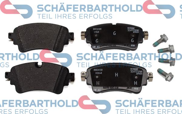 Schferbarthold 315 04 130 01 11 - Brake Pad Set, disc brake autospares.lv