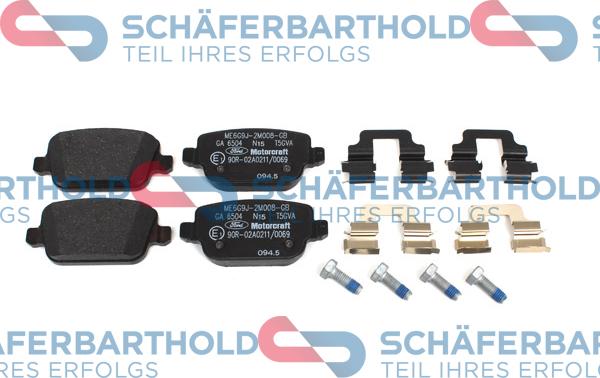 Schferbarthold 315 06 249 01 11 - Brake Pad Set, disc brake autospares.lv