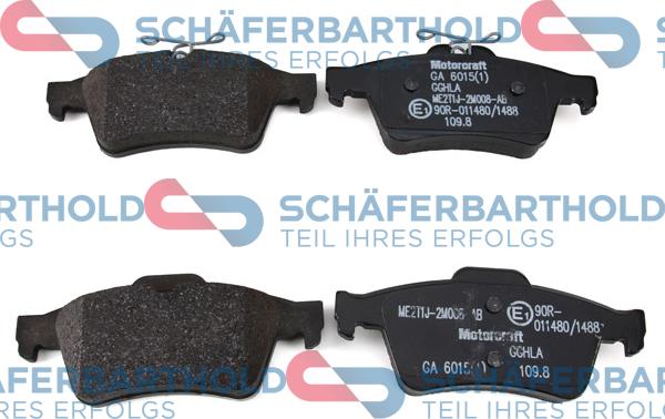 Schferbarthold 315 06 262 01 11 - Brake Pad Set, disc brake autospares.lv