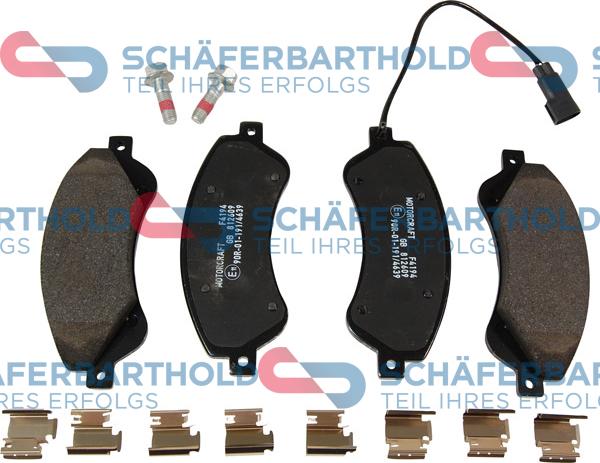 Schferbarthold 315 06 217 01 11 - Brake Pad Set, disc brake autospares.lv