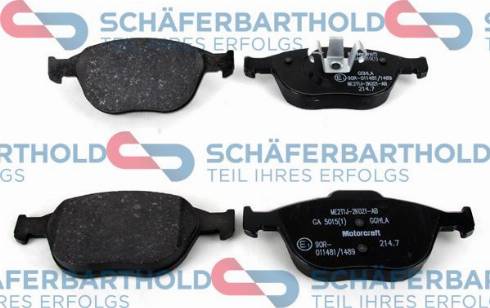 Schferbarthold 315 06 288 01 11 - Brake Pad Set, disc brake autospares.lv