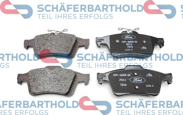Schferbarthold 315 06 230 01 11 - Brake Pad Set, disc brake autospares.lv