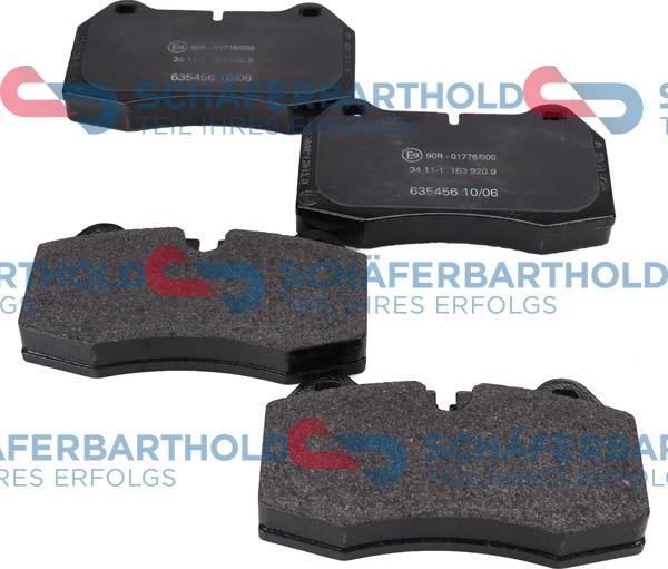 Schferbarthold 315 02 549 01 11 - Brake Pad Set, disc brake autospares.lv