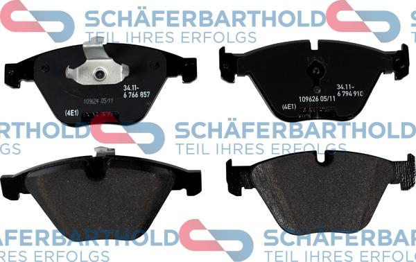 Schferbarthold 315 02 134 01 11 - Brake Pad Set, disc brake autospares.lv