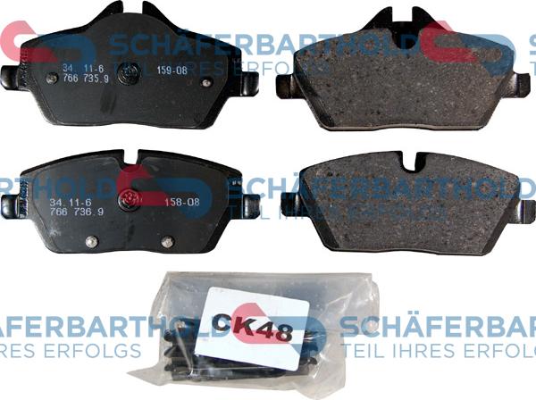 Schferbarthold 315 02 136 01 11 - Brake Pad Set, disc brake autospares.lv