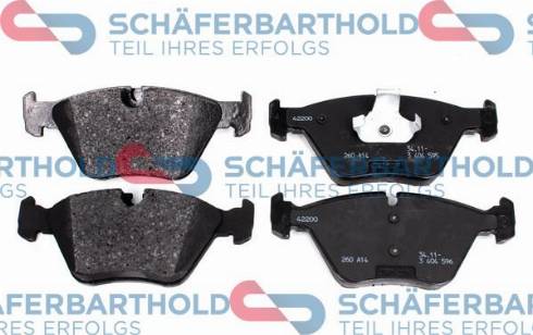 Schferbarthold 315 02 396 01 11 - Brake Pad Set, disc brake autospares.lv