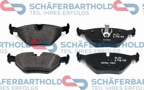 Schferbarthold 315 02 377 01 11 - Brake Pad Set, disc brake autospares.lv