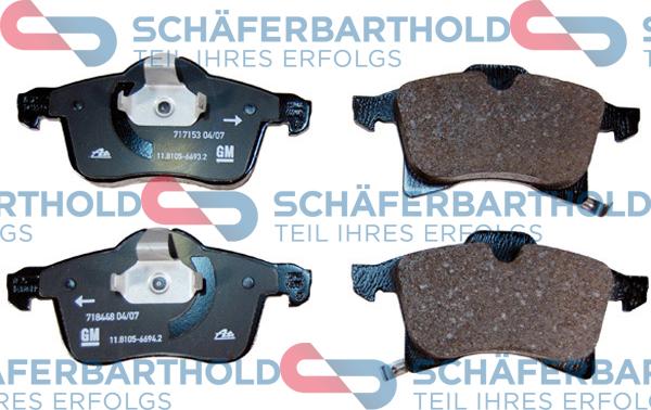 Schferbarthold 315 16 195 01 11 - Brake Pad Set, disc brake autospares.lv