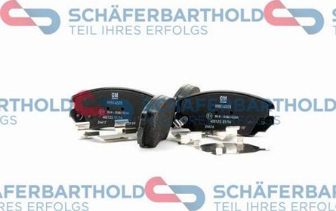 Schferbarthold 315 16 185 01 11 - Brake Pad Set, disc brake autospares.lv