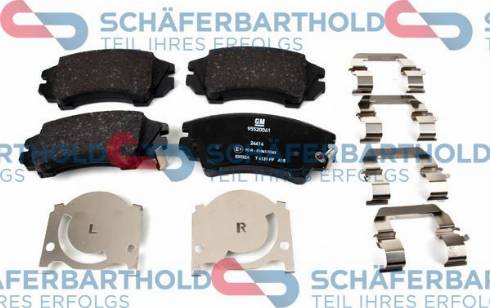Schferbarthold 315 16 186 01 11 - Brake Pad Set, disc brake autospares.lv