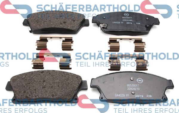 Schferbarthold 315 16 269 01 11 - Brake Pad Set, disc brake autospares.lv