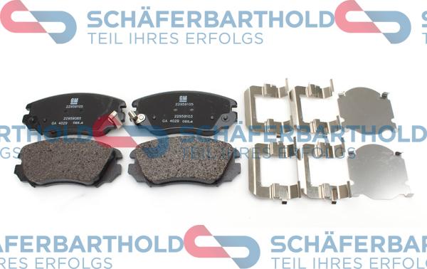 Schferbarthold 315 16 220 01 11 - Brake Pad Set, disc brake autospares.lv