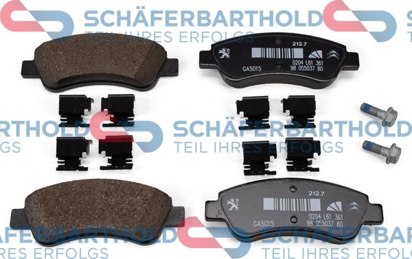 Schferbarthold 315 16 700 01 11 - Brake Pad Set, disc brake autospares.lv