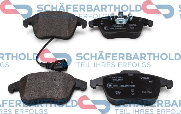 Schferbarthold 315 18 142 01 11 - Brake Pad Set, disc brake autospares.lv