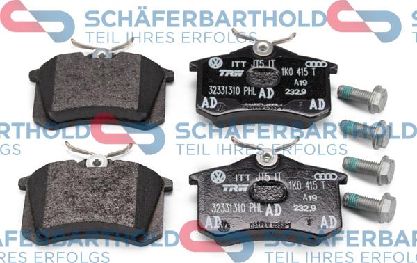 Schferbarthold 315 18 119 01 11 - Brake Pad Set, disc brake autospares.lv