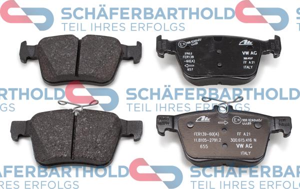 Schferbarthold 315 18 112 01 11 - Brake Pad Set, disc brake autospares.lv