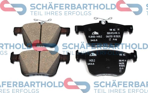 Schferbarthold 315 18 183 01 11 - Brake Pad Set, disc brake autospares.lv