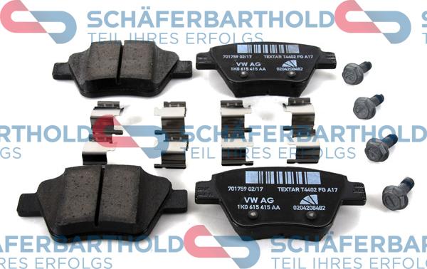 Schferbarthold 315 18 202 01 11 - Brake Pad Set, disc brake autospares.lv