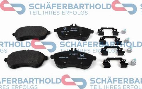 Schferbarthold 315 12 024 01 11 - Brake Pad Set, disc brake autospares.lv