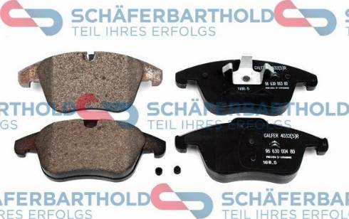 Schferbarthold 315 26 234 01 11 - Brake Pad Set, disc brake autospares.lv