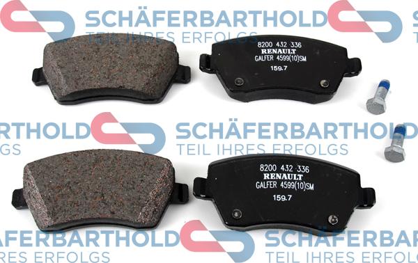 Schferbarthold 315 28 267 01 11 - Brake Pad Set, disc brake autospares.lv