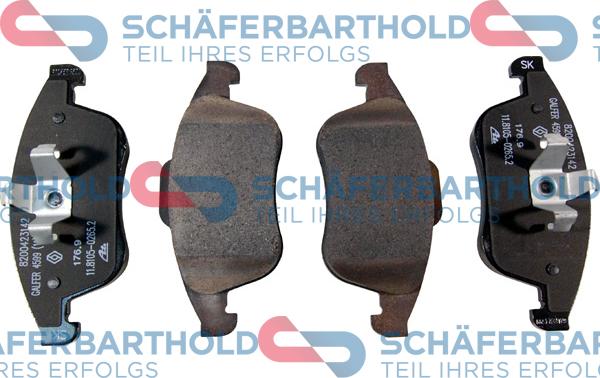 Schferbarthold 315 28 208 01 11 - Brake Pad Set, disc brake autospares.lv