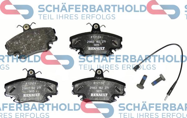 Schferbarthold 315 28 216 01 11 - Brake Pad Set, disc brake autospares.lv