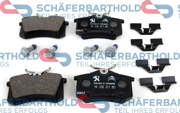 Schferbarthold 315 27 002 01 11 - Brake Pad Set, disc brake autospares.lv