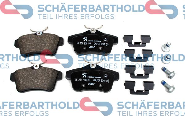 Schferbarthold 315 27 018 01 11 - Brake Pad Set, disc brake autospares.lv