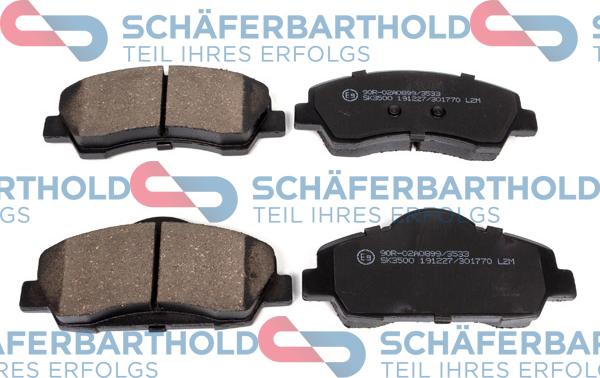 Schferbarthold 315 27 017 01 11 - Brake Pad Set, disc brake autospares.lv