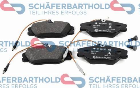 Schferbarthold 315 27 023 01 11 - Brake Pad Set, disc brake autospares.lv