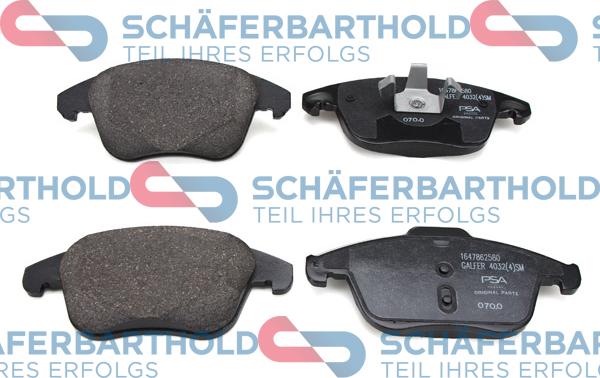 Schferbarthold 315 27 022 01 11 - Brake Pad Set, disc brake autospares.lv