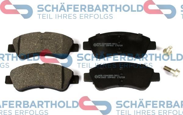 Schferbarthold 315 27 072 01 11 - Brake Pad Set, disc brake autospares.lv