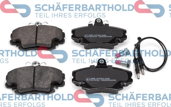 Schferbarthold 315 27 115 01 11 - Brake Pad Set, disc brake autospares.lv