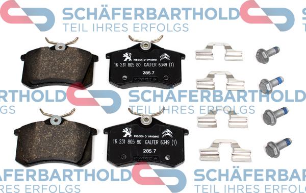 Schferbarthold 315 27 224 01 11 - Brake Pad Set, disc brake autospares.lv
