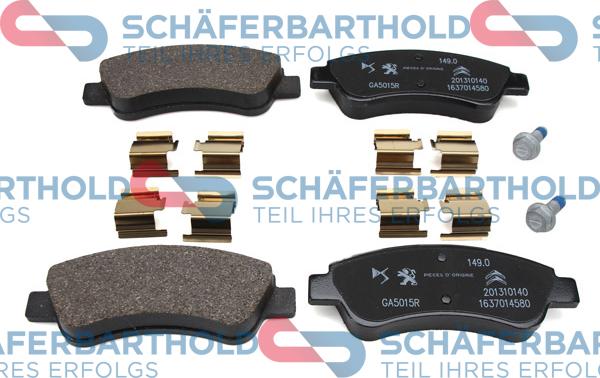 Schferbarthold 315 27 221 01 11 - Brake Pad Set, disc brake autospares.lv