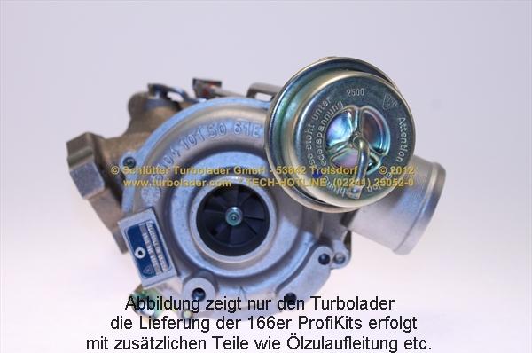 Schlütter Turbolader 166-00900 - Charger, charging system autospares.lv