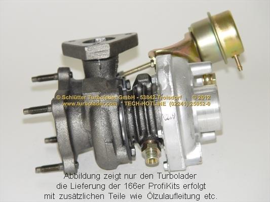 Schlütter Turbolader 166-00540 - Charger, charging system autospares.lv