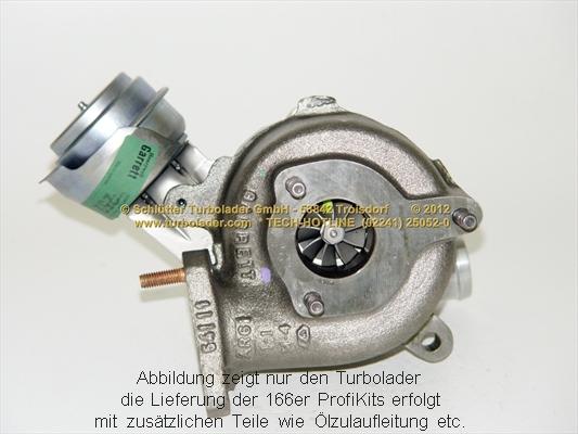 Schlütter Turbolader 166-00100 - Charger, charging system autospares.lv