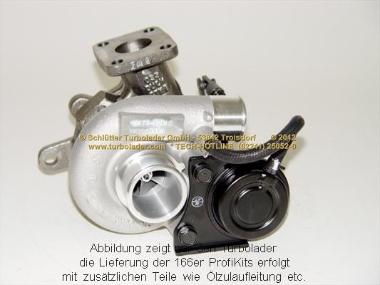 Schlütter Turbolader 166-00805 - Charger, charging system autospares.lv