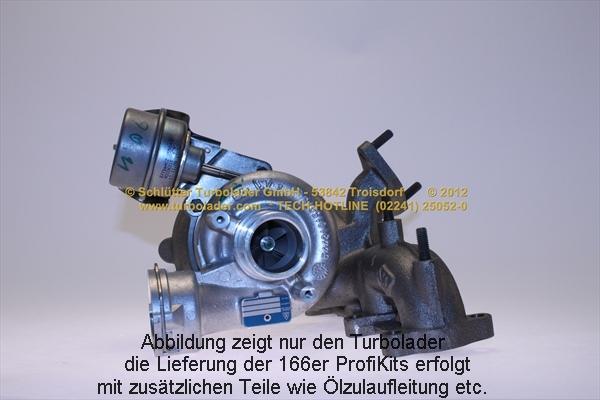 Schlütter Turbolader 166-00301 - Charger, charging system autospares.lv