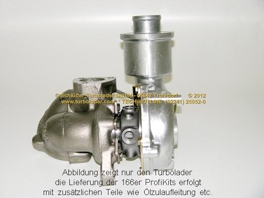 Schlütter Turbolader 166-01051 - Charger, charging system autospares.lv