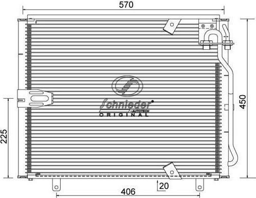 SCHNIEDER AUTOTECH BMS85.00058 - Condenser, air conditioning autospares.lv